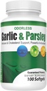 Odorless Bawang Putih dan Parsley Softgeels oleh GL Nuclection 124; All- Natural Detox bahwa Boosts kekebalan tubuh & Metabolisme, Supports Heart Health & Cholesterol Levels 100: 1 Ekstraksi 124; 100 Cacah