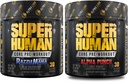ALPHA LION Core Pra Workout Powder Bundle for Pompa & Tri- Source Caffeine for Substained Energy, Fruit & Blue Raspberry Flavor (30 Servis Masing-masing)