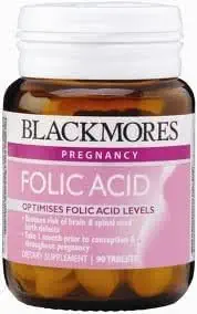 Blackmores Viltamins Folic Acid for Women Who Are Ready to Have a Child 90 Tablet. [Free for You Beauty Gift]