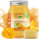 ACEYO (18 OZ) Irish Moss Gel Vegan Mangga Pande Flavor 102 Vitamin dan Minestray Wild Harowed N- GMO