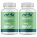 BestVITE Vitamin K2 100 mcg sebagai MK-7 (240 Kapsul Vegetarian) (120x2)