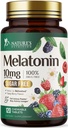 Melonatin dalam 10 mg Dissolve Fast, Tambahan Melonalin untuk Reserve Sleep Suplemen Dukungan Natural Sleep untuk Dewasa, Ekstra Kekuatan Strawberry- Flavored Tablet, Sugar Free, 120 Tablet, 120 Hari Supply