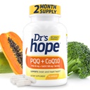 PQQ CoQ10 - PQQ 20mg Dengan CoQ10 100mg, PQQ Suplemen Dengan Suplemen Koenzim Q10 Suplemen Kesehatan Otak, 60 Veggie Caps - 1 Capsule per Serving