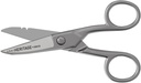 Perkakas Klein 100CS Semua Tujuan Gunting Precision, Dibuat di AS, 5.25-Inch Nickel- Dipasang Potong, Blunt Tip, dan Wire Stripping Notches, Multi- Tujuan Untuk Profesional dan Penggunaan Rumah
