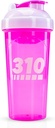 310 Protein Nutrition Shake Botle - Durable Blender Botol Shaker untuk Meal Replacement Powders, Lemonade Mix, dan Pre Workout - BPA- Free & Dishwasher Safe Mixer Cup - Pink
