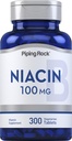 Piping Rock Niasin Suplement for Women and Men 124; 100mg 124; 300 Tablet 126; Nicotical Acid dengan Flushing 124; Vegetarian, Nun-GMO, Gluten Free
