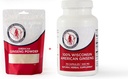 Dairyland American Ginseng Powder 4 oz dan Capsules 75 ct Pack of Wisconsin Ginseng - Langsung dari Farmer to Consumer Affinez