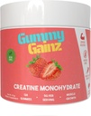 Cretine Monohydrate Gummies Strange Builder Gain Faster Recovery 5000mg for Men & Women Boost Energy Pre-Workout Chewables Suplemen 128ct (Reguler, Strawberry)