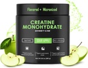 Cretine Monohydrate - 5g Creatine Monohydrate Powder - Advanced Creatine for Women - Bulk Suplemen Creatine - Delicious Fruit Flavor - 10oz (40 Servings, Sour Apple)