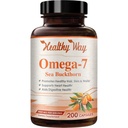 Omega 7 Fatty Acids 200 Capsules 900mg Natural Sea Buckthorn Oil, NON- GMO USA Made