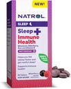 Natrol Sleep + Imune Health Melonasin 6mg dengan Elderberry, Zinc dan Vitamin D, Dietary Supplemen Untuk Dukungan Tidur dan Imune, 60 Mixed Berry-Dissolve Fast Tablet, 60 Hari