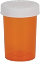 Ezy Dose Pill, Medicine, Vitamin Container & Vial, 20 Dram Storage, Child- Resistant Cap (Case of 180)