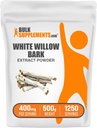 BulkSuplements.com Busur Ekstrak Putih Willow Bark - Herbal Suplemen, Bubuk Willow Putih - Gluten Bebas, 400 mg per Serving, 500g (1.1 pon) (Paket 1)