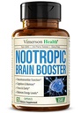 Tambahan Otak Nootropics - Nootropic Brain Booster untuk Peningkatan Fokus, Konsentrasi & Memori. Otak Nootropic untuk Kesehatan Otak, Dukungan & Energi Mood. Bukan. Dibuat di Amerika Serikat. 60 Capsules