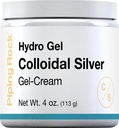 Piping Rock Colloidal Silver Cream 124; 4 oz 124; untuk Skin 124; Hydro Gel Cream 124; Non GMO, Gluten Free