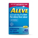 Aleve Gelcaps with Soft Grip ® Cap, Naproxen Sodium, Suin Relief Medicine, 40 Count