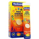 Redoxon Max Energy, Membantu Mendukung Inmune System, Citrus Flavor, 20 Effervescent Tablet, 2.82 Oz, Box