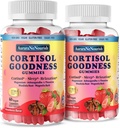 2 Packs Cortisol Suplemen untuk Hormone Harmony, 17- 1 Cortisol Gummies untuk Perempuan & Pria Cortisol Reducer dengan Ashwagandha, Rhodiola Rocea, Holy Basil, Valerian untuk Stress Relief & Cortisol Keseimbangan