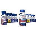 Pastikan Tinggi Protein Nutrasionary Shake Dengan Fiber & Ensure Plus Nutition Shake With Fiber, 16 Grams of Protein, Liquid Penggantian Makanan, Susu Coklat, gluten gratis, 8 Fl Oz (Paket 24)