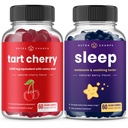 NuttraChamps Tart Cherry & Sleep Gummies Bundle 124; Lengkap Otot & Sleep Dukungan