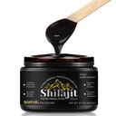 800 Mg Himalaya Shilajit Resin, Shilajit Pure Himalaya Organik, Pure Shilajit dengan Acid Humic, Fulvic Acid & 85 + Trace Minemar Complex, Tambahan Gel for Energy & Imune Dukungan, Pria & Women, 60g