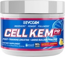 PR Evogen Cell K.E.M - Post Workout Bewder & Muscle Builder 124; Creatine Monohydrate, BCAA Powder, EAA 124; Mendukung Pemulihan, Kekuatan & Keselarasan 124; Raspberry Lemonade 124; 30 Hamba