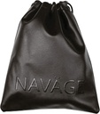 Navage Travel Bag (Hitam) - Pouches Leather Vegan untuk Perempuan dan Pria - Pouches-Fit Kecil untuk Sistem Irrigation Nasal Nasal - Versatile Drawstring dan Makeup Bag (8.25 "x10.25")