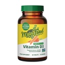 MegaFood Vitamin D3 1000 IU (25 mcg) - Vitamin D Suplemen dengan Real Food, Imune Dupport, Feelth & Muscles, Vegetarian, Gluten- Free, Non-GMO, 60 Tablet, 60 Servis