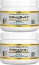 California Gold Nutrition Buffered Vitamin C Powder, Non-Acidic, Gold C, USP Grade Sodium Ascorbate, Sustable for Vegan and Vegetarians, 8.40 oz (238 g), 2 Pack