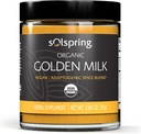 Dr. Mercola Solspring Organic Golden Milk Herbal Suplement, 2.64 Oz (75 g), Vegan Spice Blend with Turmeric & Ginger, Non GMO, Gluten Free, Soy Free, USDA Organik