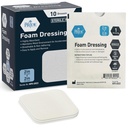 MED PRIDE Sterile Foam Dressings for Wounds, Soft Absorbend Non- Adhesive Medical Foam Padding for Ulcers, Injuries (2x2 Inch (Paket 10))