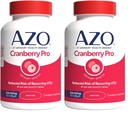 AZO Cranberry Pro Tract Health Supplement 600mg PaCRAN, 1 Serving: Lebih dari 1 Glass of Cranberry Juice, Sugar Free Cranberry Pil, Non- GMO 100 Softgels (Paket 2)
