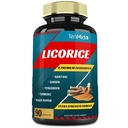Licorice Extract Capsules dengan Turmeric, Ginger, Fenugreek, Haritaki, Black Pepper - Dukungan Disuffic Fungsi - 90 Caps, 3 Bulan Suppply