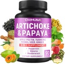 Katup artichoke dengan Artichoke, Pepaya, Pectin Apple dan More - 90 Kapsul untuk 3 Bulan Supply