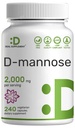 DEAL SUPLEMENT D Mannose 500mg Capsules (2.000mg Per Serving), 240 pil Veggie - Fast Acting Water- Soluble Form-Soluble - Ekstra Kekuatan Urinary Tract (UTI) Health Support - Non-GMO, Vegan Friendly