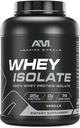 Amazing Muscle Whey Protein Isolat Powder 124; 25 Grams Protein Per Serving 134; 100% Whey Isolate 12.4; Zero Fat 124; Made in USA (5 Lb, Vanilla)