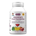 ANDREW LESSMAN Andrew Lima Favorit 120 Capsules - Menyediakan 200 mg Setiap Koenzim Q-10, Reveratrol, EGCG, Pocate dan Alpha Lipoic Acid, Powerful Anti- Oxidant Dukungan, Tidak Ada Additional