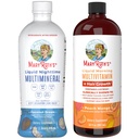 MaryRuth 's Nighttime Multimineral (Coconut, 32oz) & Multivitamin Liquid + Hair Growth (Peach Mangga, 30oz)