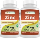 Suplemen Suplemen Syinc Terbaik sebagai Gluconate Zinc 50mg 240 Tablet Paket 2
