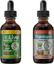 Rejuvicia Health VitaLiver & DigestaPro - Advanced Liver & Distolve - Liquid Deliption for Better Subject - Milk Thistle, Chanca Piedra, Artichoke, Dandelion & More!