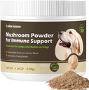 Dog Guard for Lumps & Tonjolan Tambahan - Turkey Tail Mushroom Powder for Dogs Lipmoma Treatment - Dukungan Ammune Buddy & More Energy dengan Singa Mane, Chaga, Reishi, Shiitake Mushrooms -02
