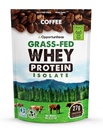 Opportuniteas Grass Fed Coffee Whey Protein Isolate Powder - 27g Protein powder Without Artificial Sweeteners, 60mg Caffeine, Hormone- Free Cows - 5lb
