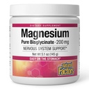 Faktor Natural Magnesium Bisglycinate Powder - Perbaikan Dukungan Kesehatan Tubuh - Alami Magnesium Suplemen Kekuatan Tulang & Kesehatan - 5.1 oz (50 Pelayan)