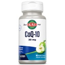KAL CoQ10 30mg, Antiokidant Formula, CoEnzyme Q10 Suplemen Kesehatan Jantung dan Energi Cellular, AktivMelts, Vegetarian, Natural Green Apple Flavor, 90 Serv, 90 Micro Tablet