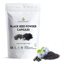 Elemen Kosmik 100% Bubuk Benih Hitam Murni Capsules Organik - Vegan Nigella Sativa 450mg Black Cumin Seeds per Serving for Health - 120 Kapsul