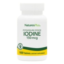 NaturesPlus Potasium Iodide - 150 mcg, 100 Vegan Tablet - Thyroid Support, Support Respiratory Health - Vegetarian, Gluten Free - 100 Servis