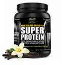 Fortifeye Super Selandia Baru Grass Fed Whey Protein Vanilla Flavor, 40 Servings, 2 Pack - Non-Denatured Organic Grass Fed Whey Protein Powin Workout, Sports Nutition & Immune System