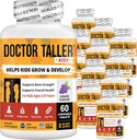 Nost Doctor Taller Kid dengan Multivitamin, Multimineral, Calsium Chewable Tablet, Calcium Suplemen Anak-Anak Umur 2 sampai 9 - Grape Flavor - Membantu Anak-Anak Sehat - 12 Pack