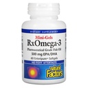Faktor Alami - Rx Omega-3 Faktor Mini- Gels, EPA 350mg, DHA 140mg, Mendukung Kesehatan Kardiovaskular, 60 Soft Gels