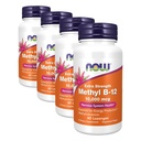 Suplemen SEKARANG, Metil B-12 (Methylcobalamin) 10.000 mcg, Gugup Sistem Kesehatan *, 60 Lozenges (Paket 4)